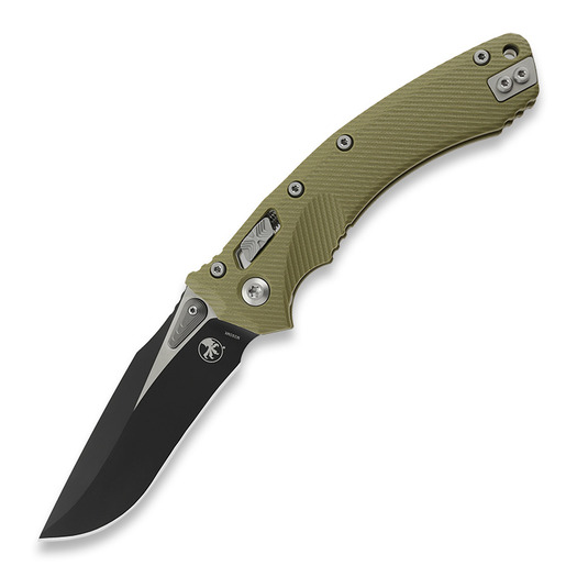 Microtech Amphibian, Fluted G10 OD Green 137RL-1FLGTOD