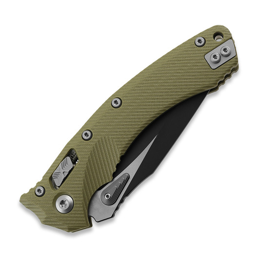 Microtech Amphibian, Fluted G10 OD Green 137RL-1FLGTOD