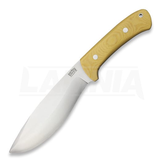 Cuchillo de supervivencia Bark River Grasso Bolo I, Antique Ivory Micarta