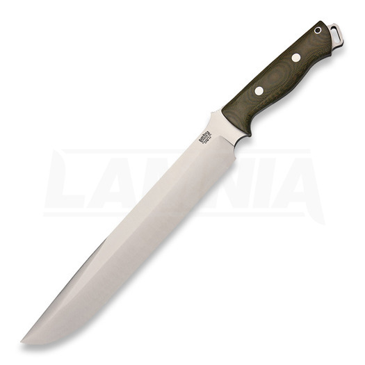 Cuchillo de supervivencia Bark River Bravo 3, Green Canvas Micarta