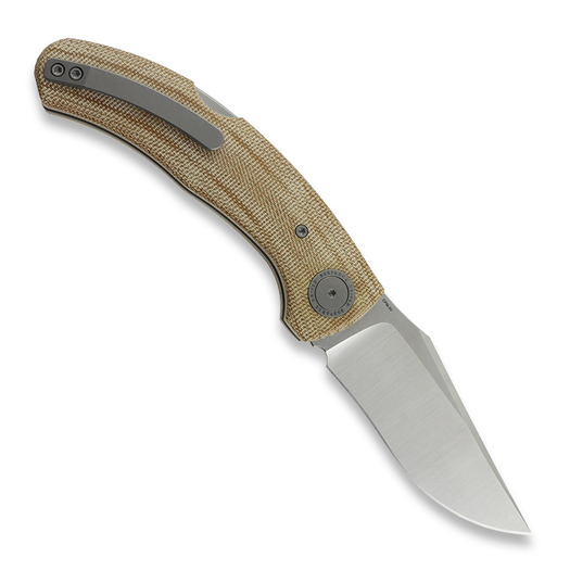 Πτυσσόμενο μαχαίρι Bastards Knives Vega, Brown Canvas Micarta