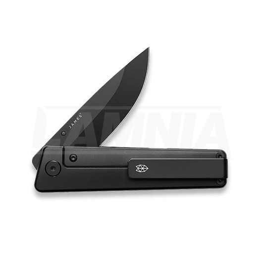 The James Brand The Chapter 2 - Black Titanium / Black / Straight foldekniv