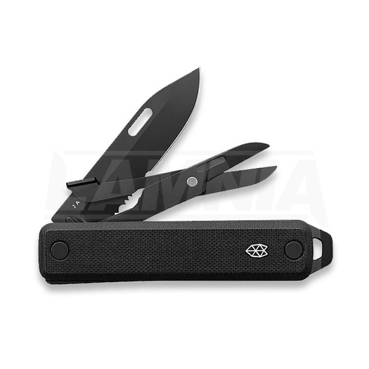 Nóż składany The James Brand The Ellis-Scissors - Black / Black / G10 / Serrated