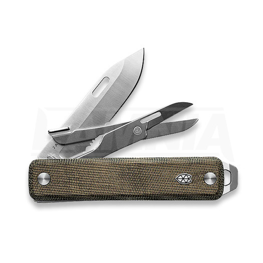 Zavírací nůž The James Brand The Ellis-Scissors - OD Green / Stainless / Micarta / Serrated