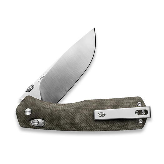 Nóż składany The James Brand The Carter XL - OD Green / Stainless / Micarta / Straight