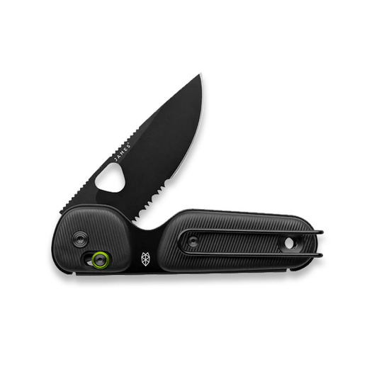 The James Brand The Redstone - Black / Black / PP / Serrated foldekniv