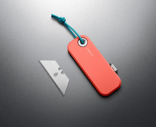 Skladací nôž The James Brand The Palmer - Coral / Turquoise / Aluminum / Straight