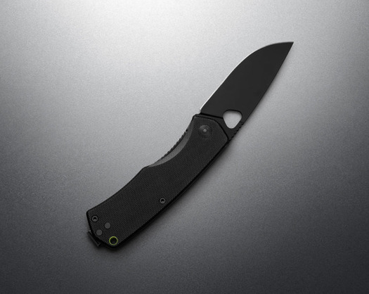 The James Brand The Folsom - Black / Black / G10 / Straight összecsukható kés