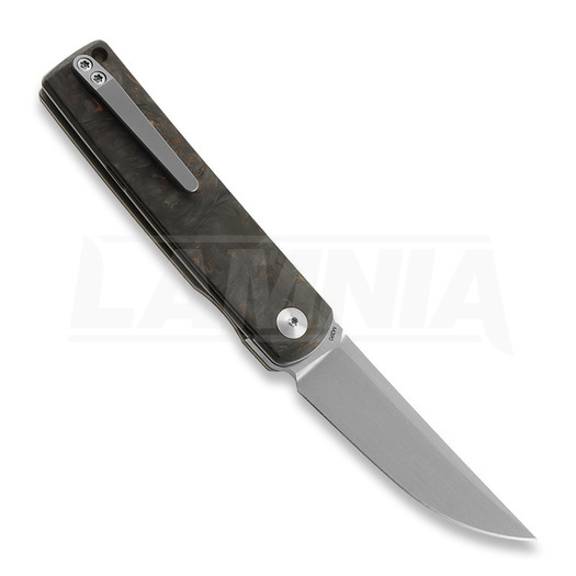 Reate Bushido összecsukható kés, copper dark matter fat carbon