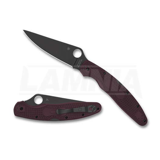 Nóż składany Spyderco Police 4 Burgundy Lgtw CTS-PD#1 Sprint Run C07BGBKP4