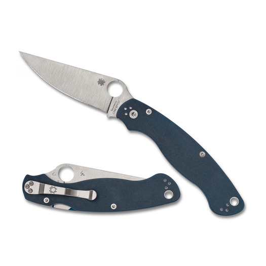 Spyderco Military 2 Cobalt Blue G-10 CPM SPY27 összecsukható kés C36GPCBL2