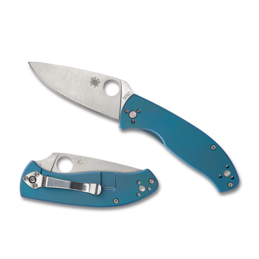 Nóż składany Spyderco Tenacious Blue Ti C122TIBLP