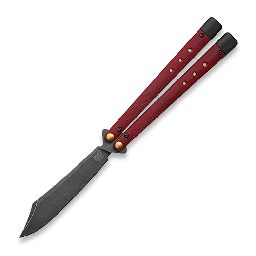 Nož motýlek Benchmade Necron Ruby Red G10 99BK-1