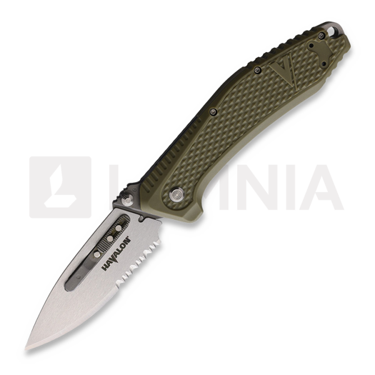 Havalon Redi EDC folding knife, green