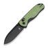 Kizer Cutlery Drop Bear Nitro-V összecsukható kés, Green Carbon Fibre