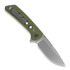 Saliekams nazis Reate PL-XF Green Micarta/Black G-10, Stonewash