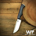 Work Tuff Gear Nomad Bushcrafter K329 סכין, saber, satin, black G10, red liner