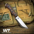 Nazis Work Tuff Gear Nomad Bushcrafter K329, scandi, stonewashed, tiger camo G10, white liner