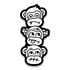 Audacious Concept - Sticker - Wise Monkeys