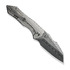 We Knife High-Fin XL Damasteel vouwmes, Satin Polished Ti WE24010-DS1