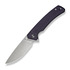 Merit, Purple Canvas Micarta, Satin