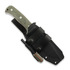 Joker Nomad Kydex bushcraft knife, Green Canvas Micarta, Firesteel