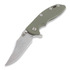 Hinderer XM-18 3,5" bowie foldekniv, green/Ti battle finish