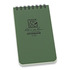 Rite in the Rain - 3 x 5 Top Spiral Notebook, grön
