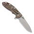 Hinderer XM-18 3,5" Slicer vouwmes, black/green G10/Ti bronze