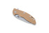 Hinderer XM-18 3,5" Slicer vouwmes, brown G10/Ti bronze