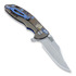 Πτυσσόμενο μαχαίρι Hinderer XM-18 3,5" Bowie Containment Series, blue/black