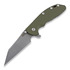 Briceag Hinderer XM-24 4" Wharncliffe, working finish TI, verde