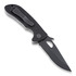 Coltello pieghevole Emerson Endeavor, nero, dentatura lama