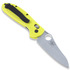 Benchmade Mini-Griptilian folding knife, hole, yellow 555HG-YEL