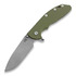 Hinderer XM-24 Skinny Slicer összecsukható kés, working finish, od green