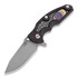 Hinderer Jurassic Spearpoint vouwmes, working finish, Raptor Eye red/black