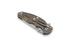 Hinderer Jurassic Spearpoint vouwmes, stonewash bronze, orange/black