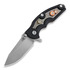 Hinderer Jurassic Spearpoint vouwmes, stonewash bronze, Gear Theme black