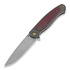 Nóż składany Cheburkov Scout M390 Titanium, Red Carbon Fibre Inlay