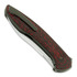 Cheburkov Russkiy Damascus foldekniv, red-black carbon fibre