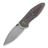 Cheburkov Tukan M390 Bronze Titanium 折叠刀, Red Carbon Fibre Inlays