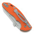 Hinderer XM-18 Slippy Sheepsfoot foldekniv, stonewash, orange