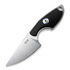 MKM Knives Mikro 1 - Stonewashed - G10 넥 나이프, 검정 MKMR01-GBK