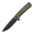 ANV Knives Z100 Plain edge DLC 折叠刀, G10, 綠色