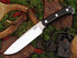 Bark River Magnum Fox River metsästyspuukko, Black Canvas Micarta