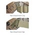 Wiley X Rail Attachment Clip + Bar for Helmet, tan