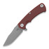 Hinderer Project x Magnacut Clip Point Tri-Way Working Finish Red G10 fällkniv