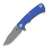 Hinderer Project x Magnacut Clip Point Tri-Way Working Finish Blue G10 összecsukható kés