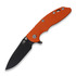 Hinderer 3.5 XM-18 Magnacut Skinny Slicer Tri-Way Battle Black Orange G10 kääntöveitsi