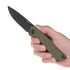 ANV Knives - Z200 DLC Black Plain Edge, 올리브색